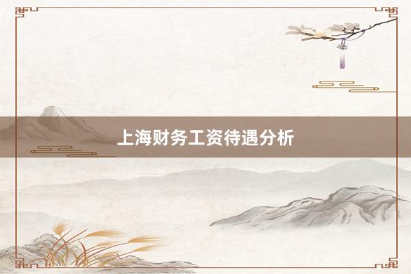 上海财务工资待遇分析
